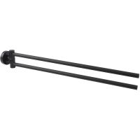 Полотенцедержатель Aquatek AQ4013MB поворотный Черный матовый — фото 1, Полотенцедержатели