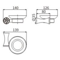 Мыльница CeramaLux Virginia 94304A Хром — фото 2, Мыльницы