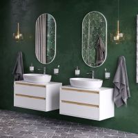 Товар: Зеркало Excellent Revia 50 DOEX.RE100.050.WH Белое матовое - фото 4 Зеркало Excellent Revia 50 DOEX.RE100.050.WH Белое матовое — фото 4, Мебель для ванной