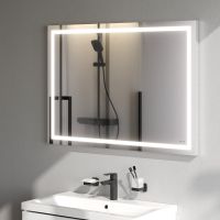 Зеркало AM.PM Gem 100 M91AMOX1001WG с подсветкой с механическим выключателем — фото 4, Мебель для ванной