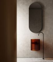 Раковина Abber Kristall 42 AT2704Opal Коричневая — фото 2, Раковины подвесные