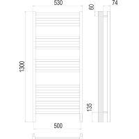 Товар: Электрический полотенцесушитель Terminus Ното П15 500х1300 4670078526953 Хром - фото 5 Электрический полотенцесушитель Terminus Ното П15 500х1300 4670078526953 Хром — фото 5, Электрические полотенцесушители