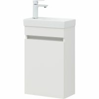 Тумба под раковину Aquanet Вега 40 329129 подвесная Белый глянец — фото 3, Тумбы под раковину