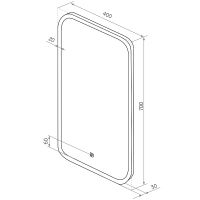 Зеркало Sintesi Jorno 40 SIN-SPEC-JORNO-40 с подсветкой с сенсорным выключателем — фото 7, Зеркала в ванную комнату