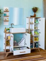 Шкаф пенал Sanflor Ингрид 50 Белый арт-С000005877 — фото 2, Пеналы для ванной комнаты