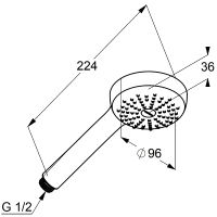 Товар: Ручной душ Kludi Logo 6810005-00 Хром - фото 4 Ручной душ Kludi Logo 6810005-00 Хром — фото 4, Лейки для душа