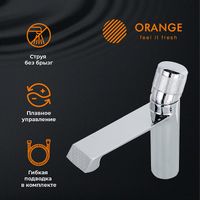 Товар: Смеситель для раковины Orange Sole Хром арт-M03-021cr - фото 3 Смеситель для раковины Orange Sole Хром арт-M03-021cr — фото 3, Смесители для раковины