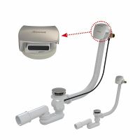 Слив-перелив Ravak X01504 полуавтомат с наливом Хром — фото 2, Сливы-переливы