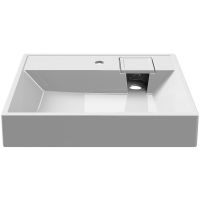 Раковина Paola Juno 60x50 на стиральную машину Белая глянцевая — фото 2, Раковины