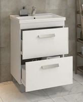 Тумба под раковину Vigo Nova 70 tn.NOV.MIR.70.2Y Белая — фото 3, Тумбы под раковину