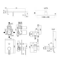Товар: Душевой комплект Paffoni Ringo KITZRIN015NO/M из душевой системы с гигиеническим душем Черный матовый - фото 10 Душевой комплект Paffoni Ringo KITZRIN015NO/M из душевой системы с гигиеническим душем Черный матовый — фото 10, Встраиваемые душевые комплекты