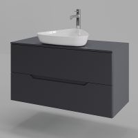 Товар: Тумба с раковиной Orange Line 100 Li-100TugMDF+B07-500W подвесная Графит матовый - фото 2 Тумба с раковиной Orange Line 100 Li-100TugMDF+B07-500W подвесная Графит матовый — фото 2, Тумбы с раковиной