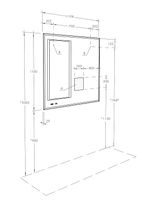 Зеркало Aquaton Сакура 120 1A220002SKW80 с подсветкой с сенсорным выключателем с антизапотеванием и часами — фото 5, Зеркала в ванную комнату