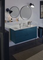 Раковина Jacob Delafon Odeon Rive Gauche 120 EXAT112-Z-00 двойная Белая — фото 7, Раковины подвесные