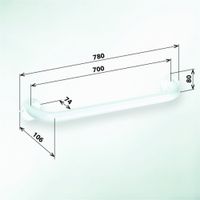 Поручень Bemeta Help 301100704 Белый — фото 1, Поручни для ванной