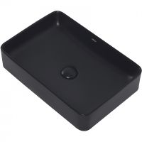 Раковина-чаша Abber Rechteck 51 AC2207MB Черная матовая — фото 2, Раковины накладные