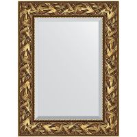 Зеркало Evoform Exclusive 79х59 BY 3389 с фацетом в багетной раме - Византия золото 99 мм — фото 1, Мебель для ванной