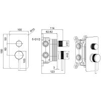 Смеситель для душа Allen Brau Priority 5.31A11-MG Графит брашированный — фото 4, Смеситель для душа