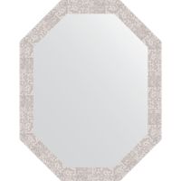 Зеркало Evoform Octagon 72x92 BY 7100 в багетной раме - Соты алюминий 70 мм — фото 1, Мебель для ванной