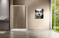 Душевой уголок Vincea Garda 140х90 VSR-1G9014CL профиль Хром стекло прозрачное — фото 2, Душевые уголки