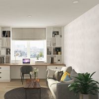 Обои Fipar Brilla R 23501 Винил на флизелине (1,06*10,05) Белый/Бежевый, Дамаск — фото 4, Обои для стен