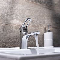 Смеситель для раковины Ростовская Мануфактура Сантехники SL120-001F Хром — фото 6, Смесители