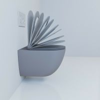 Унитаз Esbano Garcia ESUPGARCGM подвесной Серый матовый с сиденьем Микролифт — фото 6, Подвесные унитазы