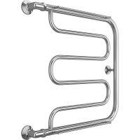 Водяной полотенцесушитель Terminus Фокстрот (1) 600x600 4620768880919 с полкой Хром, боковое подключение, G 1" НР — фото 1, Водяные полотенцесушители