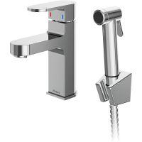 Смеситель для раковины Ravak Chrome-CR X070167 с гигиеническим душем Хром — фото 1, Смесители для раковины