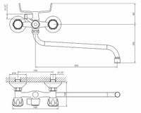 Товар: Смеситель для ванны Viko V-2425 универсальный Хром - фото 3 Смеситель для ванны Viko V-2425 универсальный Хром — фото 3, Смесители