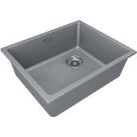 Кухонная мойка Paulmark Lumi 55 UNI-Skew LU55SK-GRM Серый металлик — фото 2, Кухонные мойки