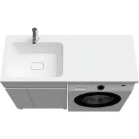 Тумба с раковиной Iddis Optima Home 120 L OPH12LDi95K Белый — фото 5, Мебель для ванной