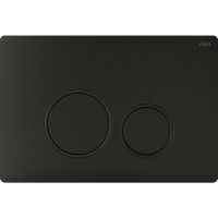 Клавиша смыва Ctesi Round BK0202122 Черная матовая — фото 1, Комплектующие для душевого оборудования