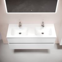 Тумба под раковину Sancos Urban 120 UR120-2W подвесная Белый глянец — фото 5, Мебель для ванной