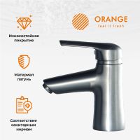 Товар: Смеситель для раковины Orange Tony M54-021Gr Графит - фото 7 Смеситель для раковины Orange Tony M54-021Gr Графит — фото 7, Смесители