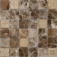 Мозаика Caramelle mosaic Art Stone Art Emperador Dark MAT 30x30 см — фото 1, Мозаика