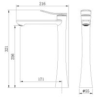 Товар: Смеситель для раковины Grossman Advans 520.K35.09.100 Хром - фото 5 Смеситель для раковины Grossman Advans 520.K35.09.100 Хром — фото 5, Смесители