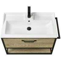 Товар: Тумба под раковину Aquaton Лофт Фабрик 80 1A242401LTDU0 подвесная Дуб эндгрейн - фото 5 Тумба под раковину Aquaton Лофт Фабрик 80 1A242401LTDU0 подвесная Дуб эндгрейн — фото 5, Мебель для ванной