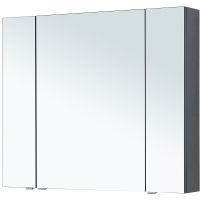 Зеркальный шкаф Aquanet Алвита New 100 277543 Антрацит — фото 3, Зеркальные шкафы в ванную