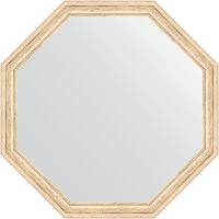 Зеркало Evoform Octagon 70х70 в багетной раме - Слоновая кость 51 мм арт-BY 3687 — фото 1, Зеркала в ванную комнату