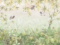 Фреска Ortograf Aurora 34112 Фактура бархат FX Флизелин (4*3) Зеленый, Листья/Цветы — фото 2, Фрески