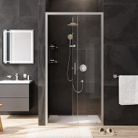 Товар: Душевая дверь AM.PM Gem Solo 100 W90G-100-1-195MT профиль Хром матовый стекло прозрачное - фото 1 Душевая дверь AM.PM Gem Solo 100 W90G-100-1-195MT профиль Хром матовый стекло прозрачное — фото 1, Раздвижные душевые двери