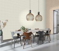 Обои RASCH Garden 690705 Винил на флизелине (0,53*10,05) Бежевый, Однотонные/Рогожка — фото 2, Обои для стен