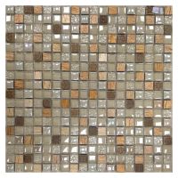 Мозаика Orro Mosaic Glasstone Lavada Beige стекло+камень 30х30 см — фото 1, Мозаика