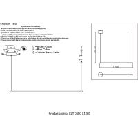 Подвесной светильник Crystal Lux CLT 035C L1200 BL Черный — фото 3, Подвесные светильники