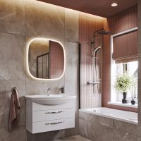 Товар: Зеркало Aqwella Aura A 100 AUR0210AH с подсветкой с бесконтактным выключателем - фото 4 Зеркало Aqwella Aura A 100 AUR0210AH с подсветкой с бесконтактным выключателем — фото 4, Мебель для ванной