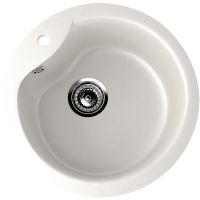 Кухонная мойка Ulgran Classic U-102-341 Ультра-белая — фото 1, Кухонные мойки