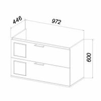 Товар: Тумба под раковину Бриклаер Форест 100 4627125414664 подвесная Дуб золотой Антрацит - фото 10 Тумба под раковину Бриклаер Форест 100 4627125414664 подвесная Дуб золотой Антрацит — фото 10, Мебель для ванной