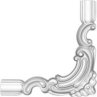 Угловой элемент Decomaster DP 8032 C 180x180x25 мм — фото 1, Молдинги