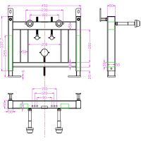 Инсталляция Timo TWB-02 для биде с крепежом — фото 3, Инсталляции для биде